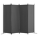 VEVOR Room Divider 4-Panel Πτυσσόμενη οθόνη Privacy Fabric Partition Office Γκρι