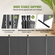 VEVOR Room Divider 4-Panel Πτυσσόμενη οθόνη Privacy Fabric Partition Office Γκρι