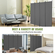 VEVOR Room Divider 4-Panel Πτυσσόμενη οθόνη Privacy Fabric Partition Office Γκρι