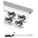 VEVOR Bypass Door Hardware 6ft Bypass Closet Door Track Kit για σύστημα 2 θυρών