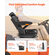 VEVOR Forklift Seat Fold Down Tractor Seat Suspension Ρυθμιζόμενη πλάτη και προσκέφαλο
