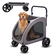 VEVOR Pet Stroller 4-Wheels Dog Stroller Carrier 160lbs Weight Capacity Portable
