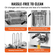 VEVOR Commercial Electric Fryer Countertop Fryer 3000W Dual Tank 2x9Qt/8,5L