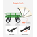 VEVOR Steel Garden Cart 1200lbs Χωρητικότητα Heavy Duty Wagon Cart 13in Tires