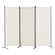 VEVOR Room Divider 3-Panel Πτυσσόμενη οθόνη Privacy Fabric partition Office Λευκό