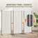 VEVOR Room Divider 3-Panel Πτυσσόμενη οθόνη Privacy Fabric partition Office Λευκό