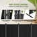 VEVOR Room Divider 4-Panel Πτυσσόμενη οθόνη Privacy Fabric Partition Office Μαύρο