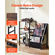 VEVOR 3 Tiers Record Player με φως LED &amp; θύρες USB Μεταλλικό ράφι βινυλίου μαύρο