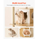 VEVOR Large Cat Tree Tall Cat Tower Πολυεπίπεδο Condo Play House for Indoor Cat