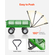 VEVOR Steel Garden Cart 900lbs Χωρητικότητα Heavy Duty Wagon Cart 10in Tires