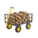 VEVOR Steel Garden Cart 1400lb Capacity Heavy Duty Yard Wagon Cart 13in Tires