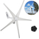 VEVOR Wind Turbine 500W Wind Turbine Generator DC 12V Wind Turbine 5 Blade Low Speed ​​Starting Garden Lights Street Ανεμογεννήτριες με ελεγκτή φόρτισης