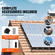 VEVOR 6 ιντσών x 100 ft Solar Panel Bird Guard, Critter Guard Roll Kit με 100 τμχ συνδετήρες από κράμα αλουμινίου, προστατευτικό ηλιακού πάνελ με επίστρωση PVC ανθεκτική στη σκουριά, συρμάτινο πλέγμα 1/2 ιντσών