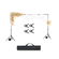 VEVOR Backdrop Stand Background Stand Kit 6,5 x 10 ft για Party &amp; Photo Studio