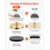 VEVOR 4 τμχ Gold Stanchion Post 3 Red Velvet Ropes Sand Injection Hollow Base
