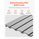 VEVOR 8 x 4 ft Επένδυση τοίχου με πηχάκια PVC γκρι σχάρα γκαράζ με αξεσουάρ