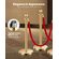 VEVOR 4 τμχ Gold Stanchion Post 2 Red Velvet Ropes Sand Injection Hollow Base