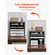 VEVOR Wooden Literature Organizer 5 θέσεων με ρυθμιζόμενα ράφια Γκρι