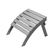 VEVOR Adirondack Ottoman 21,5L x 18,9W x 14,8H Inch HDPE Πτυσσόμενο υποπόδιο Γκρι