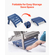 VEVOR Adirondack Ottoman 2 Set 18,7L x 18,9W x 13,8H Inch HDPE Footrest Blue