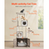 VEVOR Large Cat Tree Box Box Περίβλημα 2-σε-1 Cat Tower Εσωτερικό Play House για γάτες