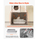 VEVOR Large Cat Tree Box Box Περίβλημα 2-σε-1 Cat Tower Εσωτερικό Play House για γάτες