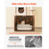 VEVOR Large Cat Tree Box Box Περίβλημα 2-σε-1 Cat Tower Εσωτερικό Play House για γάτες