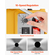 Magnetic Drill 1400W 2878 lbf Magnetic Drill Press 2 in Boring Diameter 6 Bits Yellow