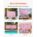 VEVOR 3D Flower Panel Wall 12 ΤΕΜ 15x15 σε τεχνητό λουλουδάτο χαλάκι για γάμο
