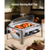VEVOR 9Qt Rectangle Roll Top Chafing Σετ πιάτων με πλήρους μεγέθους τηγάνι από ανοξείδωτο ατσάλι