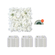 VEVOR 3D Flower Panel Wall 24 ΤΕΜ. 15 x 15 ιντσών Τεχνητό λουλουδάτο φόντο για γάμο