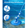 VEVOR Suction Pool Cleaner Ηλεκτρική σκούπα 12 σωλήνες για εσωτερική/επάνω πισίνα