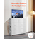 VEVOR 10 Drawer Dresser Fabric Storage Drawers Fabric Bins & Steel Frame White