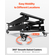VEVOR 71 cm Electric Lift Table Single Scissor Lifting Platform 150 kg 4 Wheels