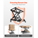 VEVOR 71 cm Electric Lift Table Single Scissor Lifting Platform 150 kg 4 Wheels
