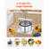 Εγχειρίδιο VEVOR Fruit Wine Press for Wine Making 3,17 Gal/12L από ανοξείδωτο χάλυβα