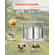 Εγχειρίδιο VEVOR Fruit Wine Press for Wine Making 3,17 Gal/12L από ανοξείδωτο χάλυβα