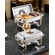 VEVOR 4 Qt 2 Pack Ορθογώνιο σετ μπουφέ πιάτων πλατό από ανοξείδωτο χάλυβα