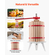 VEVOR Fruit Wine Press Manual Press for Wine Making 4,75 Gal/18L Wood Basket