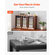 VEVOR Wooden Literature Organizer 24 Διαμερισμάτων Αφαιρούμενα Ράφια Σκούρο Καφέ