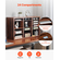 VEVOR Wooden Literature Organizer 24 Διαμερισμάτων Αφαιρούμενα Ράφια Σκούρο Καφέ