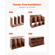 VEVOR Wooden Literature Organizer 24 Διαμερισμάτων Αφαιρούμενα Ράφια Σκούρο Καφέ
