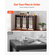 VEVOR Wooden Literature Organizer 27 Διαμερισμάτων Αφαιρούμενα Ράφια Σκούρο Καφέ