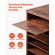 VEVOR Wooden Literature Organizer 27 Διαμερισμάτων Αφαιρούμενα Ράφια Σκούρο Καφέ