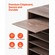 VEVOR Wooden Literature Organizer 27 Διαμερισμάτων Αφαιρούμενα Ράφια Μαύρο-Γκρι