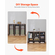 VEVOR Wooden Literature Organizer 27 Διαμερισμάτων Αφαιρούμενα Ράφια Μαύρο-Γκρι
