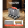 VEVOR Hotel Barggage Cart 750 LBS Truck Platform με αφαιρούμενο μπροστινό πλαίσιο