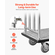 VEVOR Hotel Barggage Cart 750 LBS Truck Platform με αφαιρούμενο μπροστινό πλαίσιο