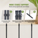 VEVOR Room Divider 4-Panel Πτυσσόμενη οθόνη Privacy Fabric partition Office Λευκό