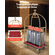 VEVOR Hotel Luggage Cart 1500 LBS Stainless Steel Bellman&#039;s Cart Curved Uprights